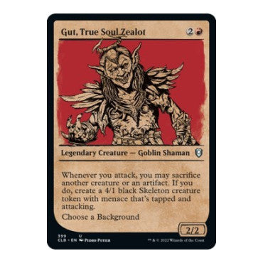 Gut, True Soul Zealot (Showcase) (CLB) #399 Uncommon (Lightly Played) Commander Legends: Battle for Baldur's Gate Magic: The Gathering: 2022
