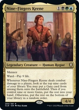 Nine Fingers Keene (CLB) #289 Rare (Lightly Played) Commander Legends: Battle for Baldur's Gate Magic: The Gathering: 2022