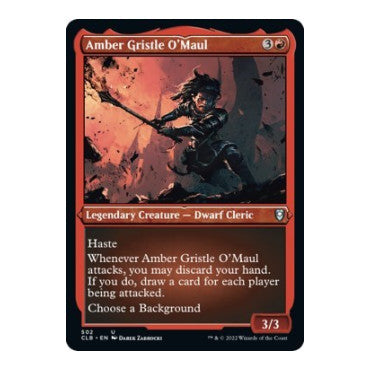 Amber Gristle O'Maul (Foil Etched) (CLB) #502 Uncommon (Foil Lightly Played) Commander Legends: Battle for Baldur's Gate Magic: The Gathering: 2022