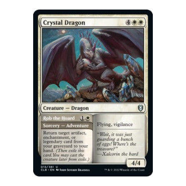 Crystal Dragon (CLB) #13 Uncommon (Lightly Played) Commander Legends: Battle for Baldur's Gate Magic: The Gathering: 2022