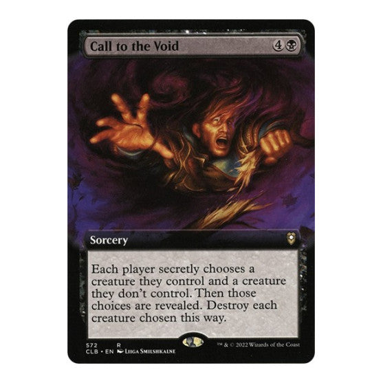 Call to the Void Extended Art (CLB) #572 Rare (Foil Lightly Played) Commander Legends: Battle for Baldur's Gate Magic: The Gathering: 2022