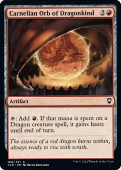 Carnelian Orb of Dragonkind (CLB) #166 Common (Lightly Played) Commander Legends: Battle for Baldur's Gate Magic: The Gathering: 2022