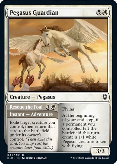 Pegasus Guardian (CLB) #36 Common (Lightly Played) Commander Legends: Battle for Baldur's Gate Magic: The Gathering: 2022