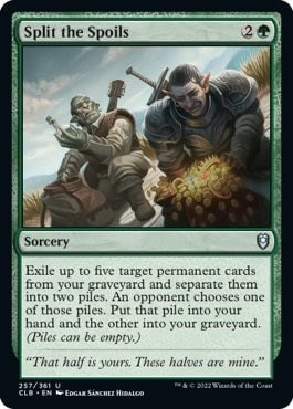 Split the Spoils (CLB) #257 Uncommon (Lightly Played) Commander Legends: Battle for Baldur's Gate Magic: The Gathering: 2022