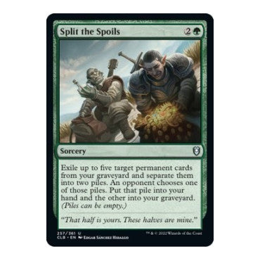 Split the Spoils (CLB) #257 Uncommon (Lightly Played) Commander Legends: Battle for Baldur's Gate Magic: The Gathering: 2022