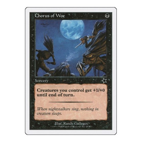 Chorus of Woe (S99) #68 Common (Heavily Played) Starter 1999 Magic: The Gathering: 1999