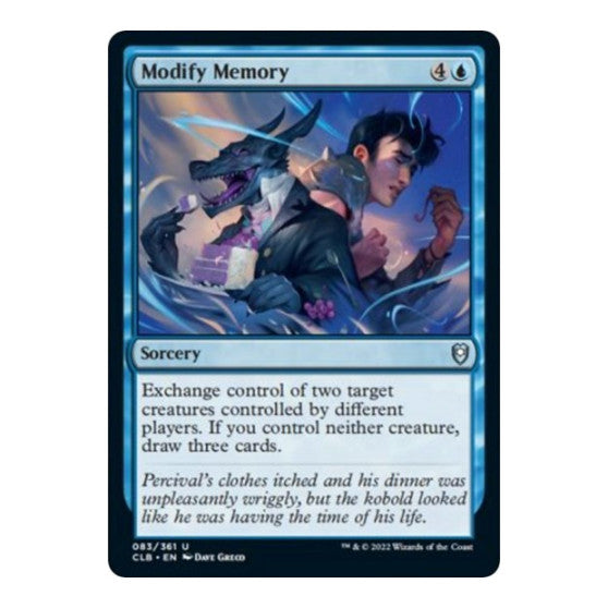 Modify Memory (CLB) #83 Uncommon (Lightly Played) Commander Legends: Battle for Baldur's Gate Magic: The Gathering: 2022