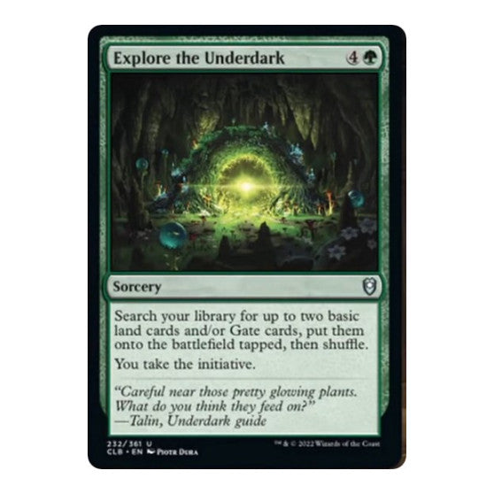 Explore the Underdark (CLB) #232 Uncommon (Foil Lightly Played) Commander Legends: Battle for Baldur's Gate Magic: The Gathering: 2022