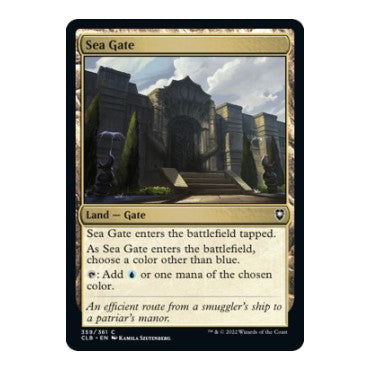 Sea Gate (CLB) #359 Common (Foil Lightly Played) Commander Legends: Battle for Baldur's Gate Magic: The Gathering: 2022