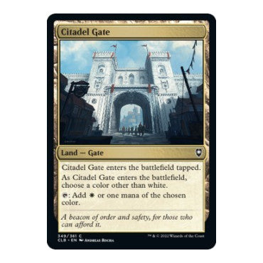 Citadel Gate (CLB) #349 Common (Lightly Played) Commander Legends: Battle for Baldur's Gate Magic: The Gathering: 2022