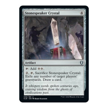 Stonespeaker Crystal (CLB) #338 Uncommon (Lightly Played) Commander Legends: Battle for Baldur's Gate Magic: The Gathering: 2022