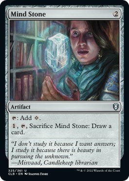 Mind Stone (CLB) #325 Uncommon (Lightly Played) Commander Legends: Battle for Baldur's Gate Magic: The Gathering: 2022