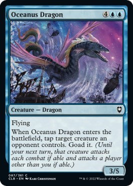 Oceanus Dragon (CLB) #87 Common (Near Mint) Commander Legends: Battle for Baldur's Gate Magic: The Gathering: 2022