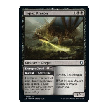 Topaz Dragon (CLB) #153 Uncommon (Lightly Played) Commander Legends: Battle for Baldur's Gate Magic: The Gathering: 2022