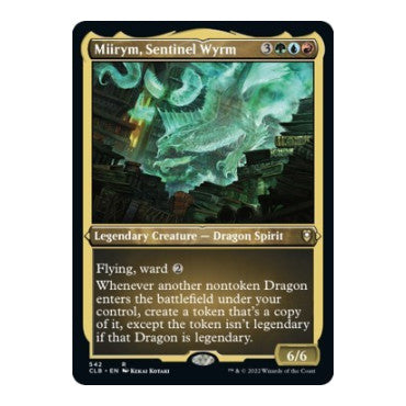 Miirym Sentinel Wyrm Foil Etched (CLB) #542 Rare (Foil Lightly Played) Commander Legends: Battle for Baldur's Gate Magic: The Gathering: 2022