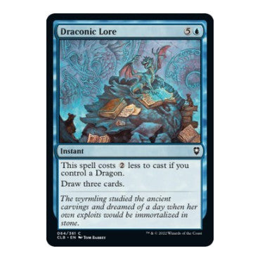 Draconic Lore (CLB) #64 Common (Lightly Played) Commander Legends: Battle for Baldur's Gate Magic: The Gathering: 2022