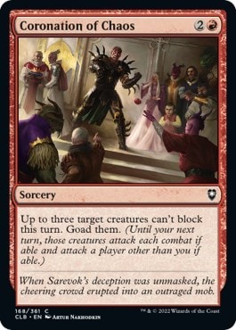 Coronation of Chaos (CLB) #168 Common Commander Legends: Battle for Baldur's Gate Magic: The Gathering: 2022