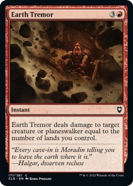 Earth Tremor (CLB) #171 Common Commander Legends: Battle for Baldur's Gate Magic: The Gathering: 2022