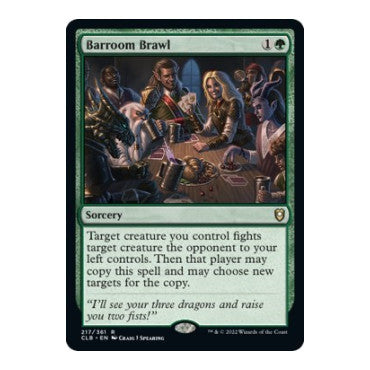 Barroom Brawl (CLB) #217 Rare (Lightly Played) Commander Legends: Battle for Baldur's Gate Magic: The Gathering: 2022