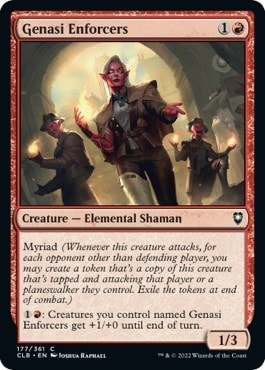 Genasi Enforcers (CLB) #177 Common (Lightly Played) Commander Legends: Battle for Baldur's Gate Magic: The Gathering: 2022