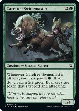Carefree Swinemaster (CLB) #219 Common (Lightly Played) Commander Legends: Battle for Baldur's Gate Magic: The Gathering: 2022