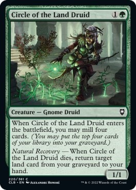 Circle of the Land Druid (CLB) #220 Common (Lightly Played) Commander Legends: Battle for Baldur's Gate Magic: The Gathering: 2022