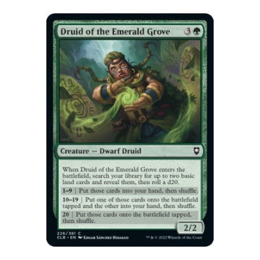 Druid of the Emerald Grove (CLB) #226 Common (Lightly Played) Commander Legends: Battle for Baldur's Gate Magic: The Gathering: 2022