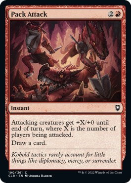 Pack Attack (CLB) #190 Common (Near Mint) Commander Legends: Battle for Baldur's Gate Magic: The Gathering: 2022