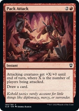 Pack Attack (CLB) #190 Common Commander Legends: Battle for Baldur's Gate Magic: The Gathering: 2022