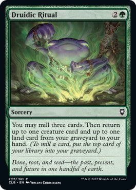 Druidic Ritual (CLB) #227 Common Commander Legends: Battle for Baldur's Gate Magic: The Gathering: 2022