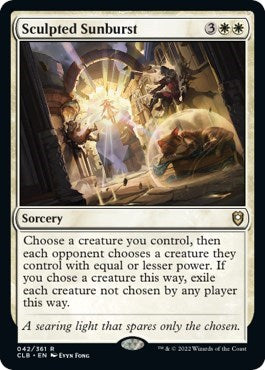 Sculpted Sunburst (CLB) #42 Rare (Lightly Played) Commander Legends: Battle for Baldur's Gate Magic: The Gathering: 2022