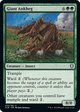 Giant Ankheg (CLB) #233 Uncommon (Lightly Played) Commander Legends: Battle for Baldur's Gate Magic: The Gathering: 2022