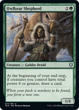 Owlbear Shepherd (CLB) #247 Uncommon (Lightly Played) Commander Legends: Battle for Baldur's Gate Magic: The Gathering: 2022