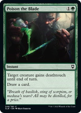 Poison the Blade (CLB) #248 Common (Lightly Played) Commander Legends: Battle for Baldur's Gate Magic: The Gathering: 2022