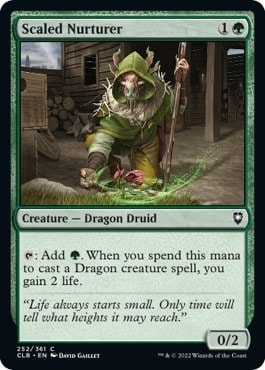 Scaled Nurturer (CLB) #252 Common (Lightly Played) Commander Legends: Battle for Baldur's Gate Magic: The Gathering: 2022