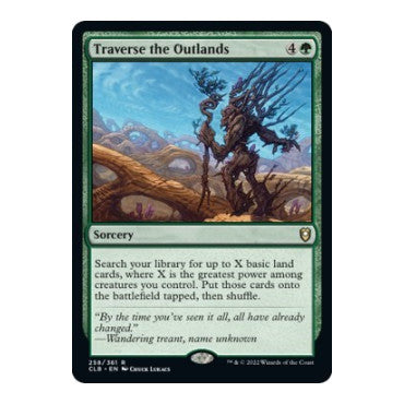 Traverse the Outlands (CLB) #258 Rare (Foil Lightly Played) Commander Legends: Battle for Baldur's Gate Magic: The Gathering: 2022