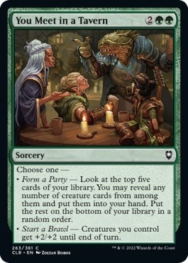 You Meet in a Tavern (CLB) #263 Common (Lightly Played) Commander Legends: Battle for Baldur's Gate Magic: The Gathering: 2022