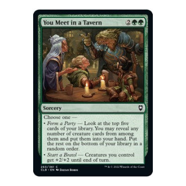 You Meet in a Tavern (CLB) #263 Common (Lightly Played) Commander Legends: Battle for Baldur's Gate Magic: The Gathering: 2022