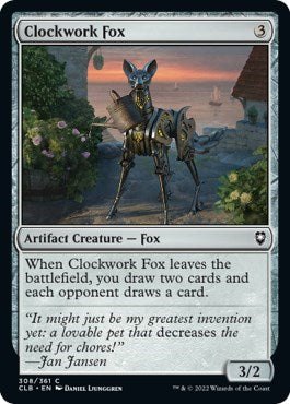 Clockwork Fox (CLB) #308 Common (Lightly Played) Commander Legends: Battle for Baldur's Gate Magic: The Gathering: 2022