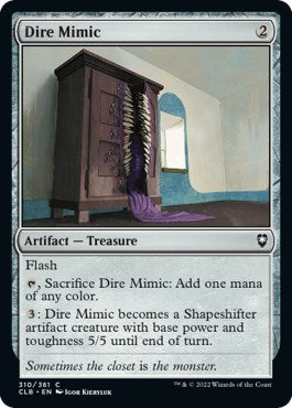 Dire Mimic (CLB) #310 Common (Lightly Played) Commander Legends: Battle for Baldur's Gate Magic: The Gathering: 2022