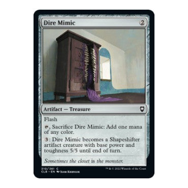 Dire Mimic (CLB) #310 Common Commander Legends: Battle for Baldur's Gate Magic: The Gathering: 2022
