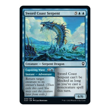 Sword Coast Serpent (CLB) #99 Common (Lightly Played) Commander Legends: Battle for Baldur's Gate Magic: The Gathering: 2022