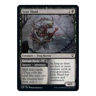 Gray Slaad (CLB) #129 Common (Moderately Played) Commander Legends: Battle for Baldur's Gate Magic: The Gathering: 2022