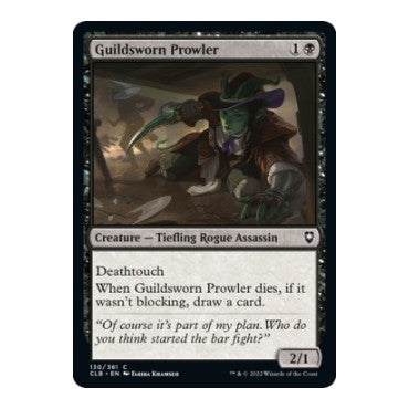 Guildsworn Prowler (CLB) #130 Common (Near Mint) Commander Legends: Battle for Baldur's Gate Magic: The Gathering: 2022