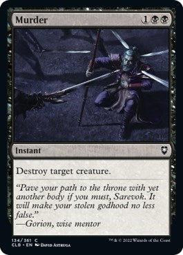 Murder (CLB) #134 Common Commander Legends: Battle for Baldur's Gate Magic: The Gathering: 2022
