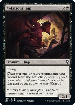 Nefarious Imp (CLB) #137 Common (Lightly Played) Commander Legends: Battle for Baldur's Gate Magic: The Gathering: 2022