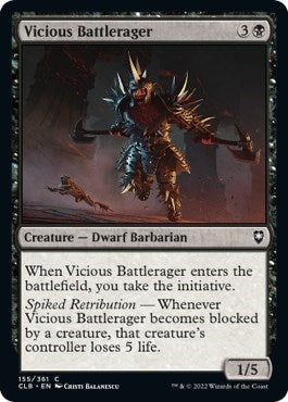 Vicious Battlerager (CLB) #155 Common (Lightly Played) Commander Legends: Battle for Baldur's Gate Magic: 2022