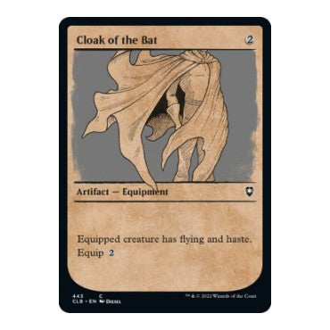 Cloak of the Bat (Showcase) (CLB) #443 Common (Lightly Played) Commander Legends: Battle for Baldur's Gate Magic: The Gathering: 2022