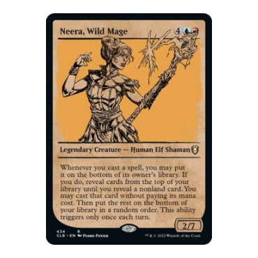 Neera Wild Mage Showcase (CLB) #434 Rare (Lightly Played) Commander Legends: Battle for Baldur's Gate Magic: The Gathering: 2022
