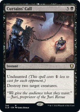 Curtains Call (CLB) #746 Rare (Lightly Played) Commander Legends: Battle for Baldur's Gate Magic: The Gathering: 2022